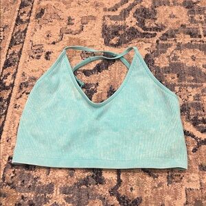 Aerie Mint Green Ribbed Tank Top